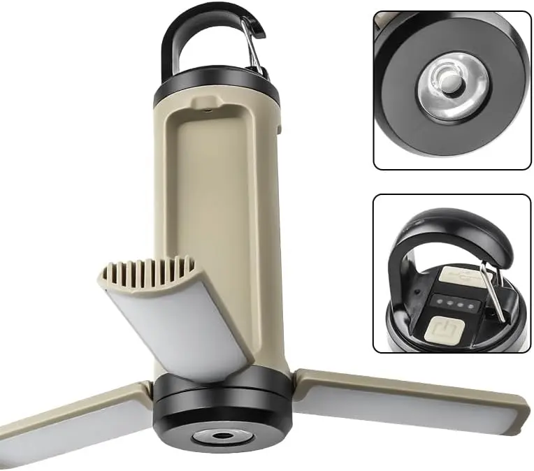 Camping Lantern Outdoor Camping echargeable Portable Solar USB Capacity Emergency Power Supply for Indoor Outdoor Home Emergency Light Power Outages Hiking Hurricane Led Rechargeable Flashlights Refillable Windproof Torch