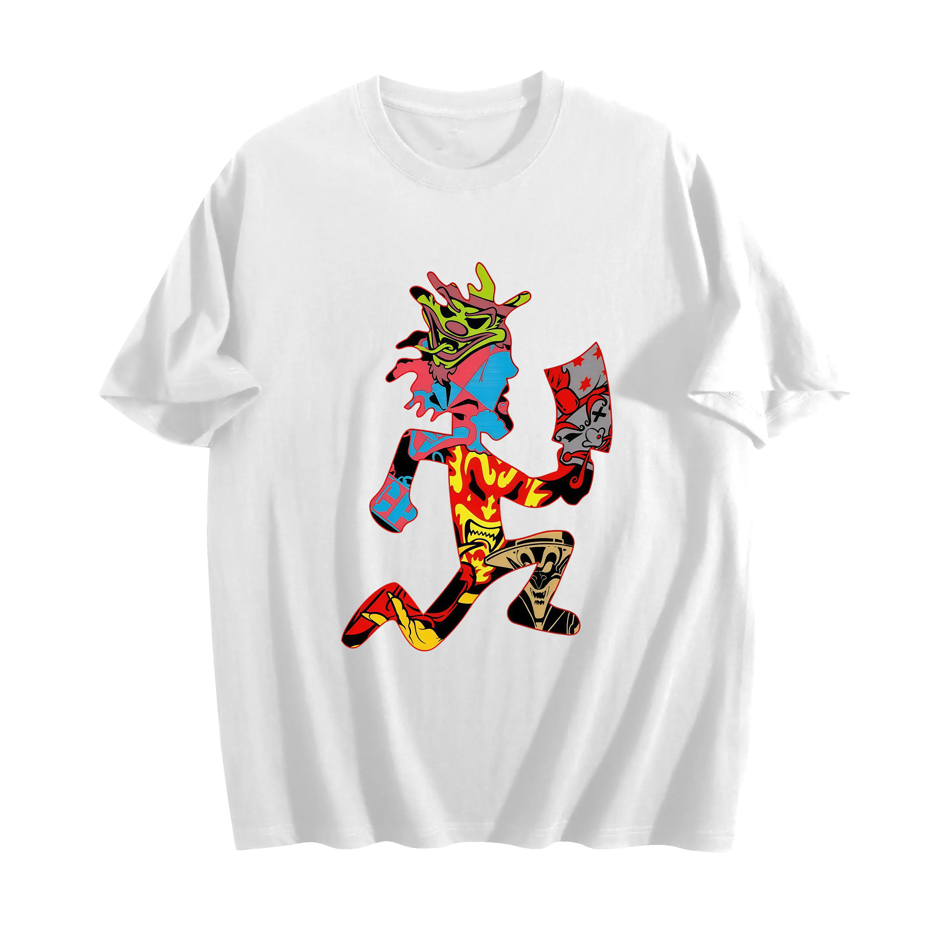 Insane Clown Posse Hatchetman classic retro T-shirt, ICP fan tee, unisex, heavyweight streetwear style, dark carnival hip-hop merch, O.G. Juggalo lifestyle apparel, essential pieces for concerts and festivals, versatile street-casual tops, perfectly suite