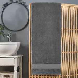 Elegant Comfort 1-Piece Premium Turkish Cotton Three Line Popcorn Oversized Bath Sheet Towel 40 x 80 Inch