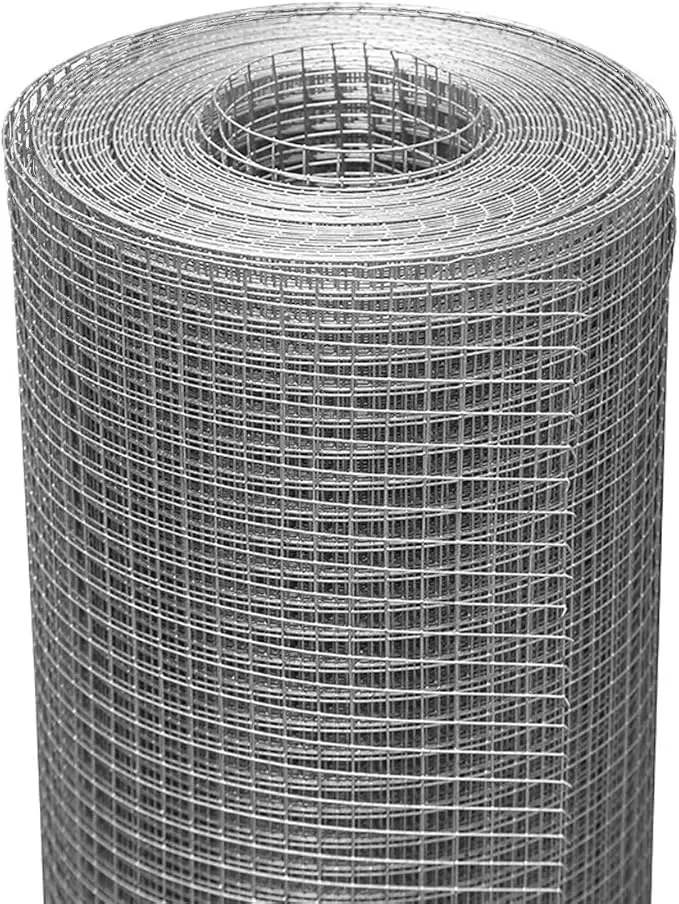 1/2 Inch Galvanized Hardware Cloth 24×50 Ft Multi-Purpose Metal Wire Mesh Roll for Garden Fencing, Chicken Coop, Gopher & Rabbit Barrier