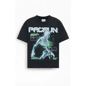 Pacsun Men's Cyber Skeleton T-Shirt - Multicolor