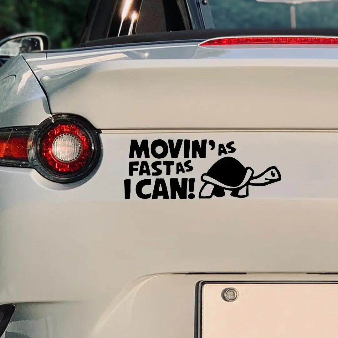 2026 New Reflective Move As Fast As Possible Animal Car Decal/Scratch Cover Creative Sticker/Car Window Warning Sticker For your Cars