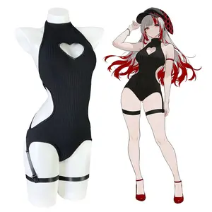 KORURACLUB Women's Lingerie Backless Bodysuit Corset Top with Heart Cutout Elegant Chic Womenswear for Special Occasions