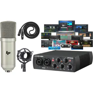 PreSonus AudioBox USB 96 Recording Bundle – USB-C Interface, Condenser Mic, Headphones & Studio One