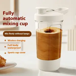 14oz Portable Electric Protein Powder Mixing Cup, Automatic Shaker Mixer Bottle for Gym