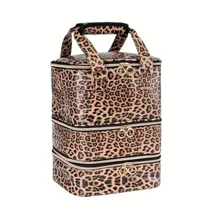 Nail Polish Organizer Holds Up to 60 Bottles with Nail Kit, Perfect Storage Solution for Nail Polishes & Supplies, Essential for Nail Technicians, Makeup Storage Bag