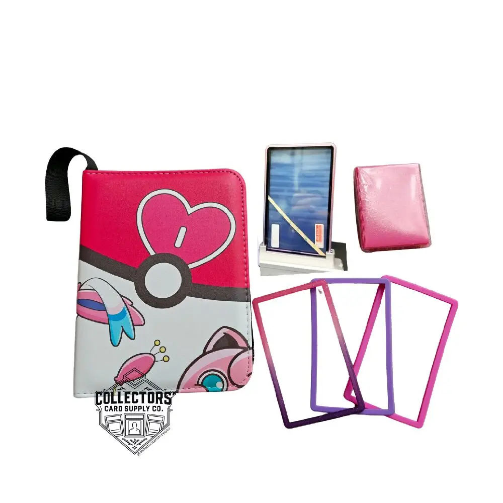 6 Bundle for Card Collectors PINK PSA & NON-GRADED CARDS Binder Guards Sleeves Gradient Pink & Purple Cases Standard Pink Sleeves Card Holder Trading Side-Loading