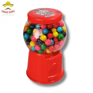 Bubli Bubli Gum-Ball Machine | 170 Gum Balls | Red or Pink Gumball Machine | Authentic Sweet Mexican Candy Snack | | Mexican Chips & Snacks by Chuco Chips