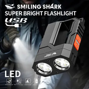 【SD-5358】 SmilingShark Rechargeable Flashlight High-Brightness LED Portable Multiple Modes Fast Charging ABS Splash Resistant Everyday Carry Home Emergency