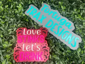 Tortuga TRAX DESIGNS Love Stinks Let's Drink Car Freshie Scent Sweet Grace for Aromatic Car Interior