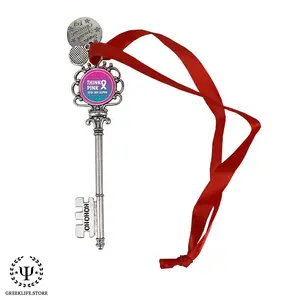 Zeta Tau Alpha Christmas Ornament Santa Magic Key