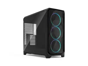 Fractal Design Meshify 3 XL RGB E-ATX Full Tower PC Case -  Black Chassis with Light Tinted TG Side Panel