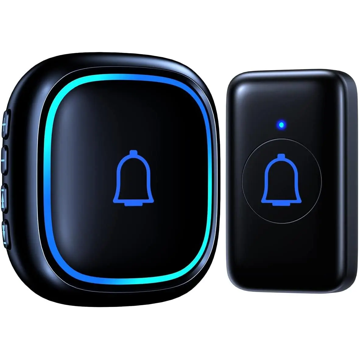 IP66 Doorbell Wireless Classroom Doorbell Waterproof & Dustproof with 66 Chimes Loud 115dB Door Bell Ringer 1000ft Range Electric Doorbells 7 Levels Volume Mute Mode for Bedroom Home Kids Room Office