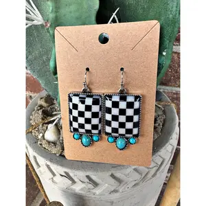 Checkerboard Earrings