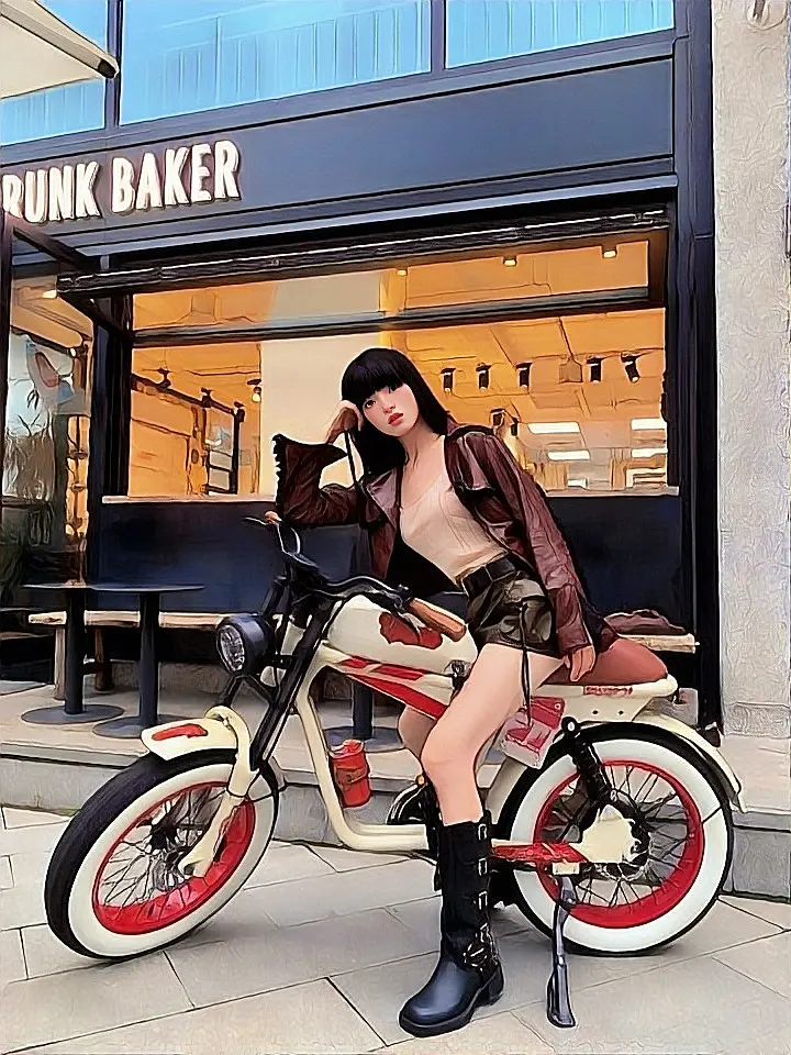2024 Brand New Vtuvia Tiger 750 15ah Battery 28-35mph 50mile range Beautiful Scrambler E-bike
