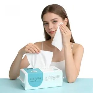 Disposable Face Towels, 1/2/4 Packs Face Towelettes for Washing & Drying, Soft Dry Wipes Facial Tissue for Travel, Camping, Home Hand Wipes and Other Outdoor Activities Use, Napkin，Korean Facial Cleansing Cloths