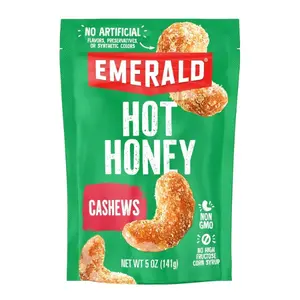 Nuts Hot Honey Cashews (1-Pack) | 5oz Resealable Bag | Kosher Dairy Certified, Non-GMO, Contains No Artificial Preservatives, Flavors or Synthetic Colors