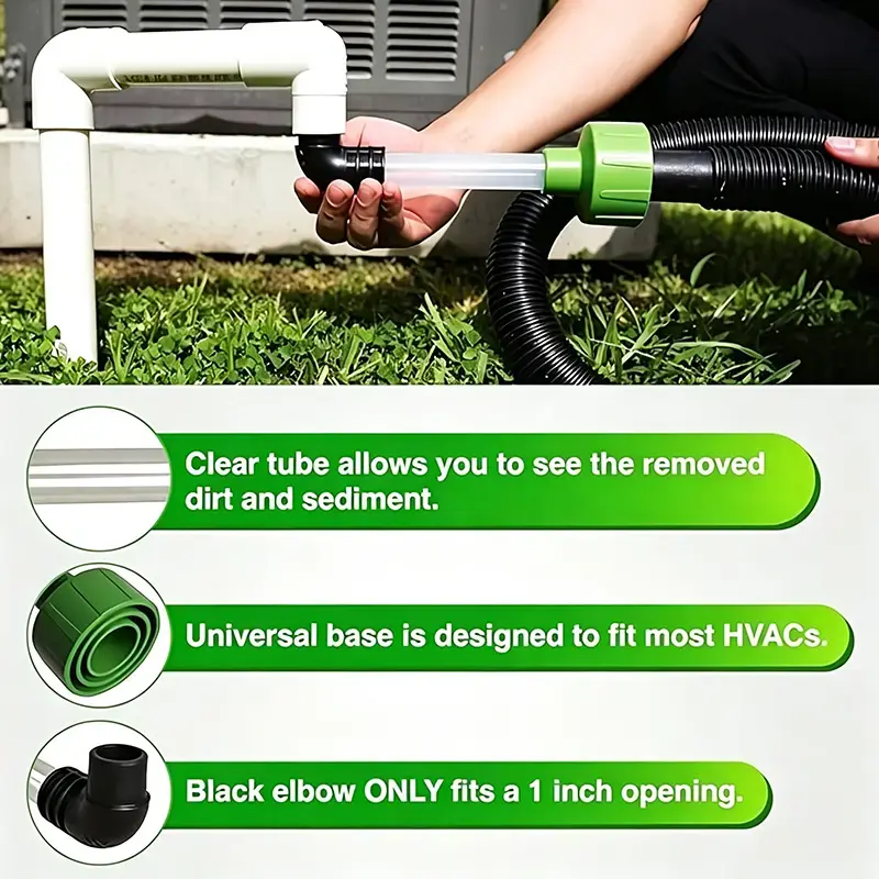 AC Drain Line Cleaner - Shop Vac Adapter for HVAC Condensate