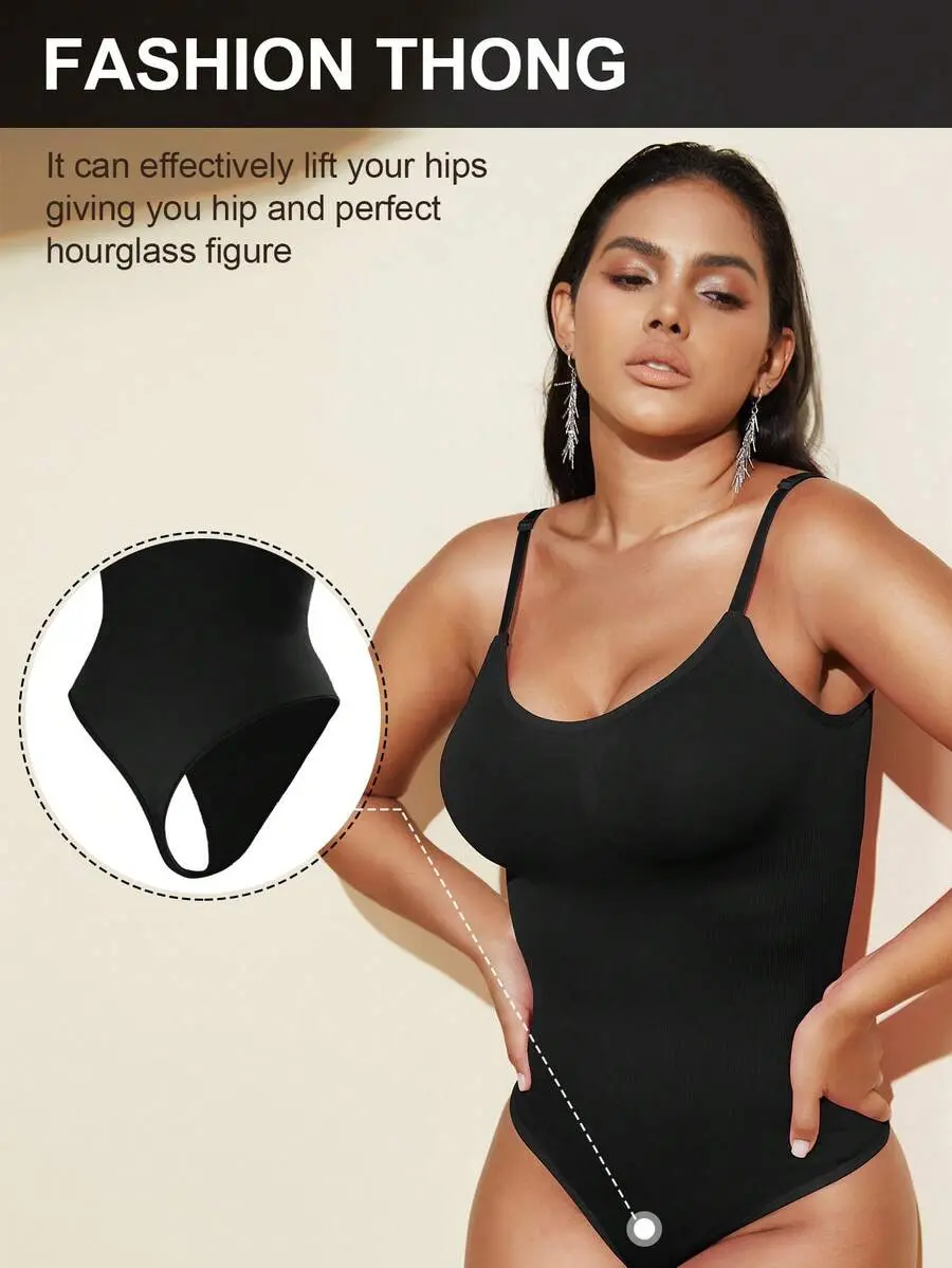 1 piece seamless shapewear bodysuit for women, with thong, slimming and shaping bodysuit, tummy control bodysuit, shapewear bodysuit, waist-reducing girdle