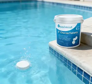 25LB ,5 Buckets 3 Inch Pool Water Fresh Tabs 5LB Premium Clarity for All Pool Types