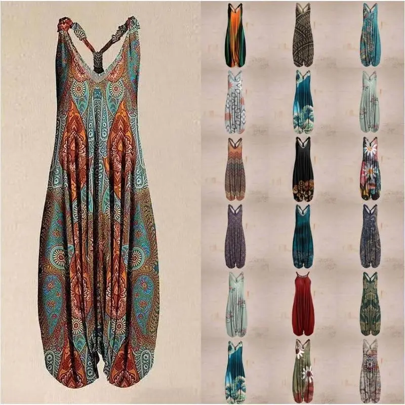 NEW(New)2025 Street  Milk Silk Brushed Multi-Color European and American Sports Casual Jumpsuit Womenswear Overalls 1 Figure Bohemian Boho