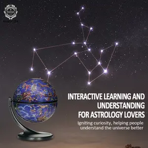 Replogle 4.3 inch Mini Interactive Celestial 720° Rotating Astronomical Globe with Constellation Nebulae for Space Exploration and Astronomy Enthusiasts Made in USA