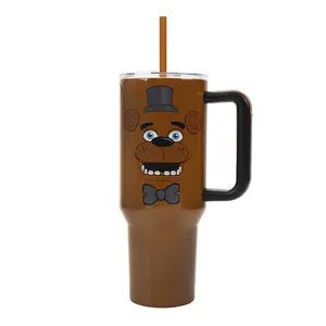 Five Nights at Freddy's Tumbler 40-oz Stainless Steel Insulated Travel Mug with Straw