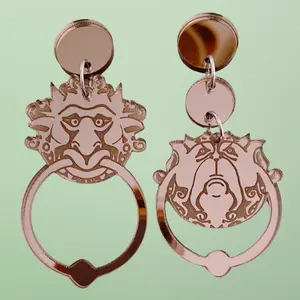 Door Knocker Earrings - Asymmetric Earrings - Fandom