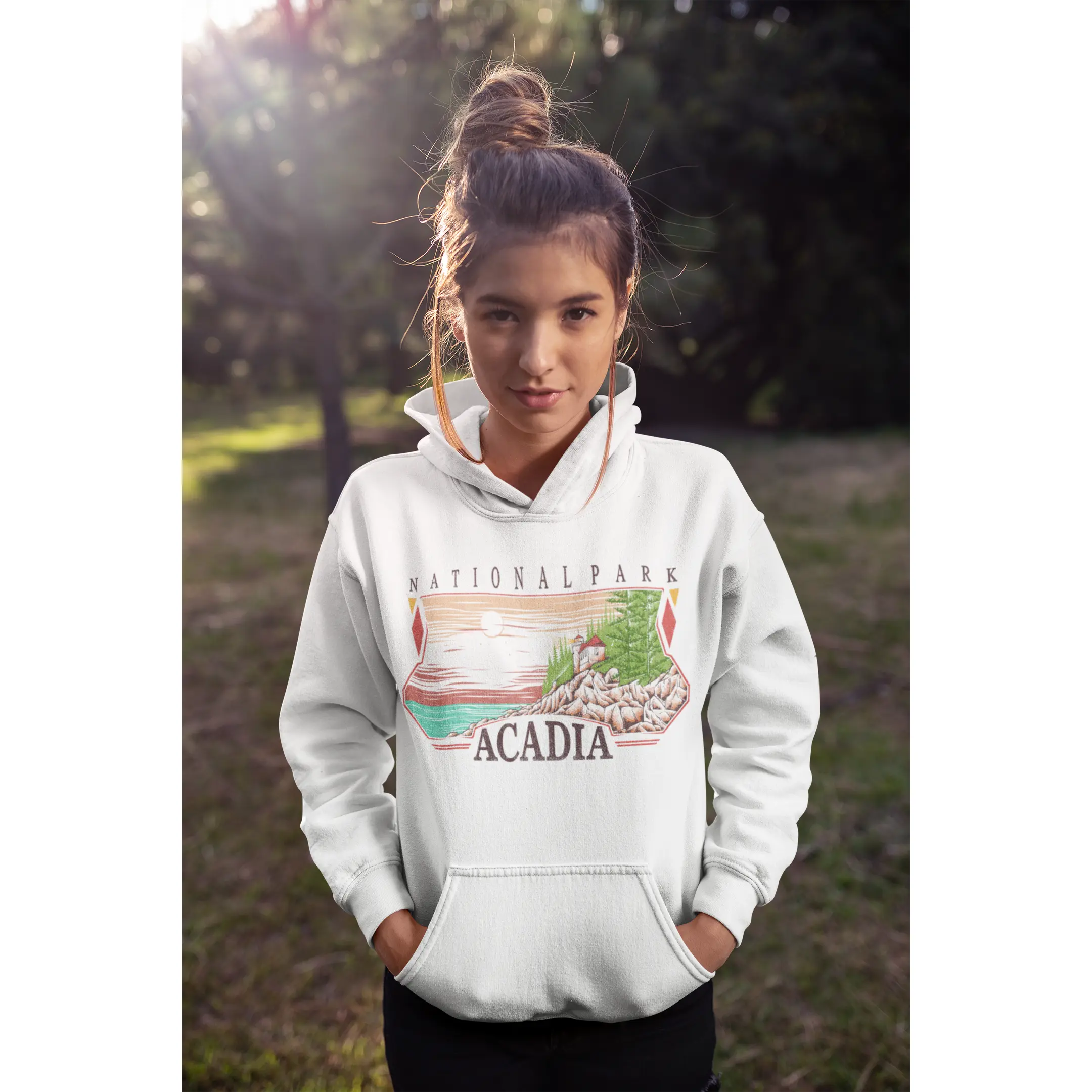 Vintage Acadia National Park Hoodie