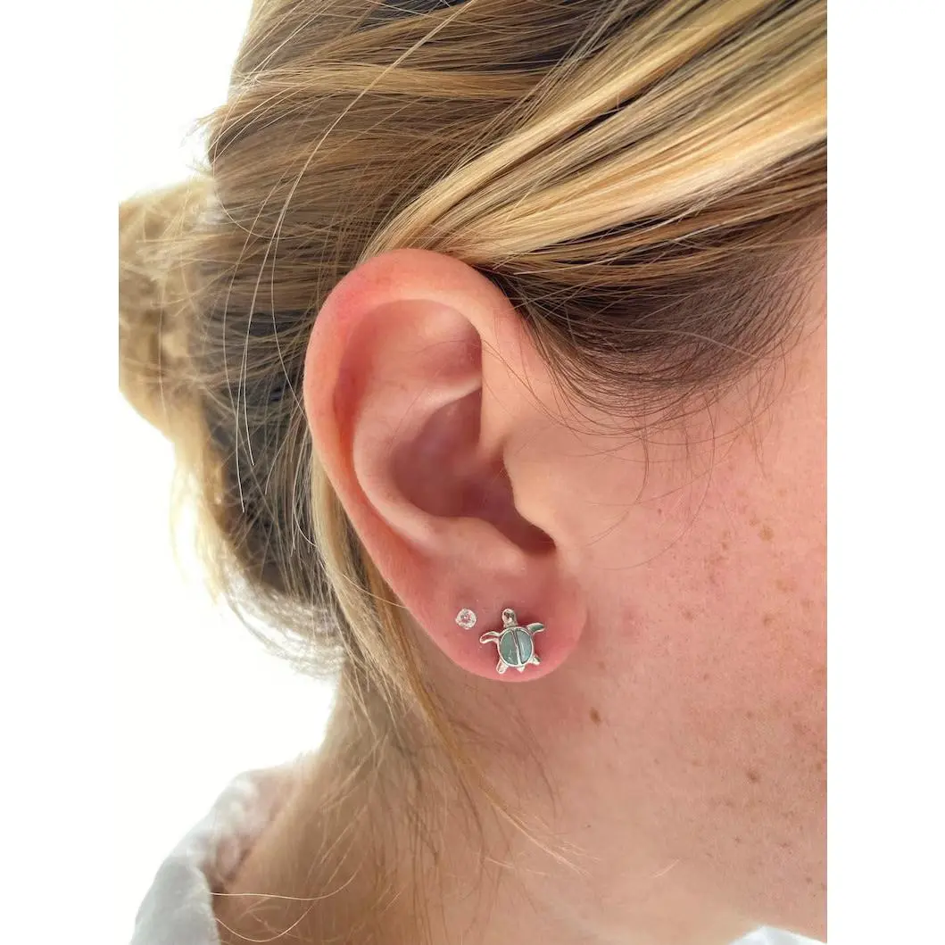 Small Turtle Stud Earrings