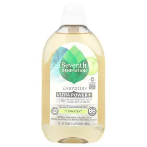 Seventh Generation Easydose Ultra Power+ Laundry Detergent, Clean, 23.1 fl oz (683 ml)