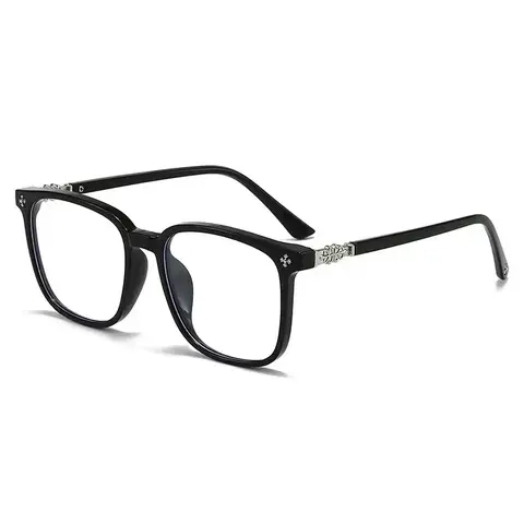 Lyrasses Square Blue Light Glasses for Men Women, Blue Light Blocking or Photochromic Light Changing Lens That Turns Dark in the Sun, Lightweight Unisex Wide Frame for Large Heads, Eyewear for Work, Gaming,Daily Wear, Fashion Accessory Eyewear