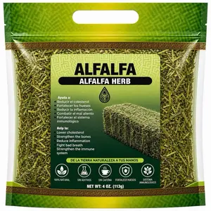 Alfalfa Herbal Tea – Supports Cholesterol, Digestion & Immune Health, Natural Caffeine-Free Herbal Leaves, 4 oz (113g)