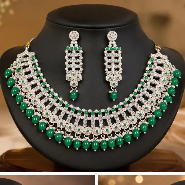 Party wear- Indian/Nepali Heavy Pearls and bling Jewelry Sets
