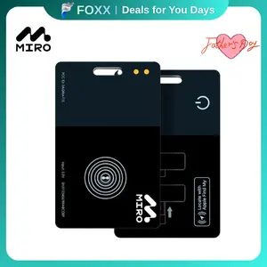 【T1S】MIRO Smart Tracker for Apple Find My – Global Tracking Anti-Loss Device for Wallets, Keys & Luggage, Ultra-Thin Tracker with NFC Recovery & Safe Charging