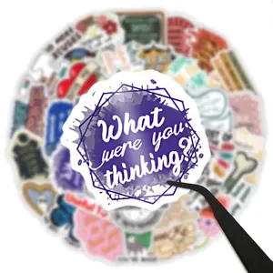 50PCS Snarky Sarcastic, Funny Meme Stickers | DIY Vinyl Waterproof Decoration for Laptop, Ipad, Iphone, guitar, water bottle