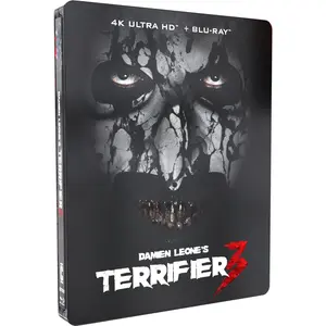 Terrifier 3 (Steelbook)  [4K ULTRA HD BLU-RAY MOVIE] With Blu-Ray, 4K Mastering, Collector's Ed, Steelbook, Subtitled, Sign Language