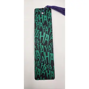 Joker haha Green and Purple 3D Printed inspired Bookmark 2x8 - Anime inspired Bookmark for Book Lovers and Anime fans