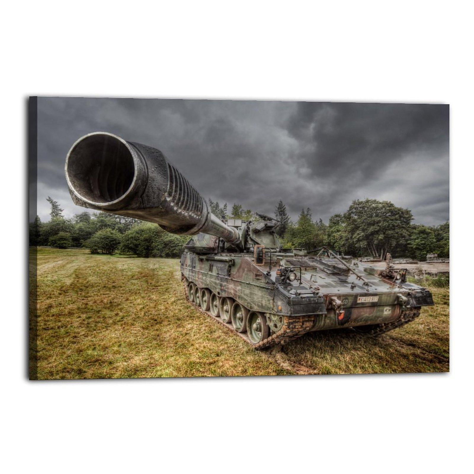 Military Tank Poster Panzerhaubitze 2000 PZH-2000 Poster Decorative Painting Canvas Wall Art Picture Print Modern Family Bedroom Decor