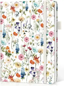 Lined Leather Journal Notebook for Women & Men A5 Hardcover 160 Pages with Clear Organized Layout for Writing, Note-Taking, and Office Supplies