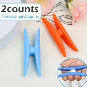 2 Counts Non-Slip Grocery Bag Hand Holder, Carrier for Shopping Bags,Comfortable and Non-slip grip