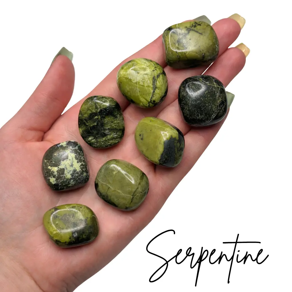 Serpentine Tumbled Stone, Peru Serpentine, Tumbled Serpentine, Healing Serpentine
