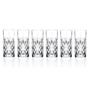 Lorenzo Import 238510 RCR Crystal Highball Glass set of 6