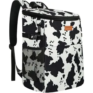 Camping Cooler Backpack 30 Cans, Soft Backpack Coolers Insulated Leak Proof Travel Cooler Bag  Lunch Picnic Beach Work Trip Thermal Bag Drink Beverage  Bag Cooler