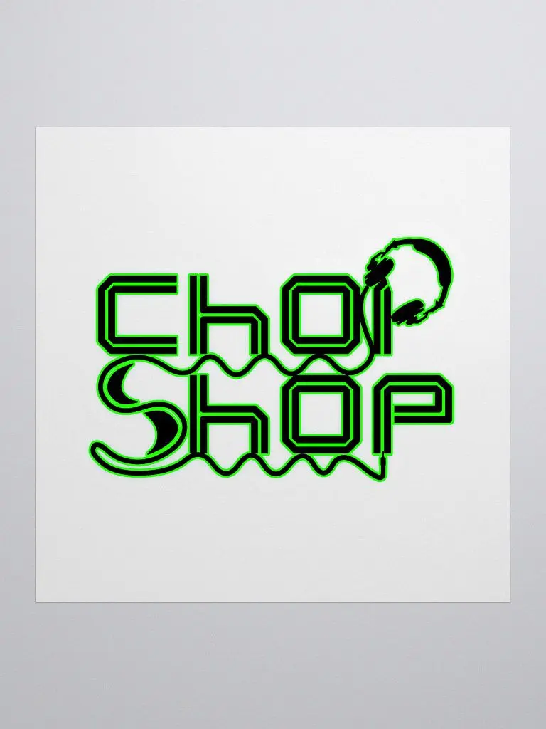 Neon Chop Shop Headphones Stickers