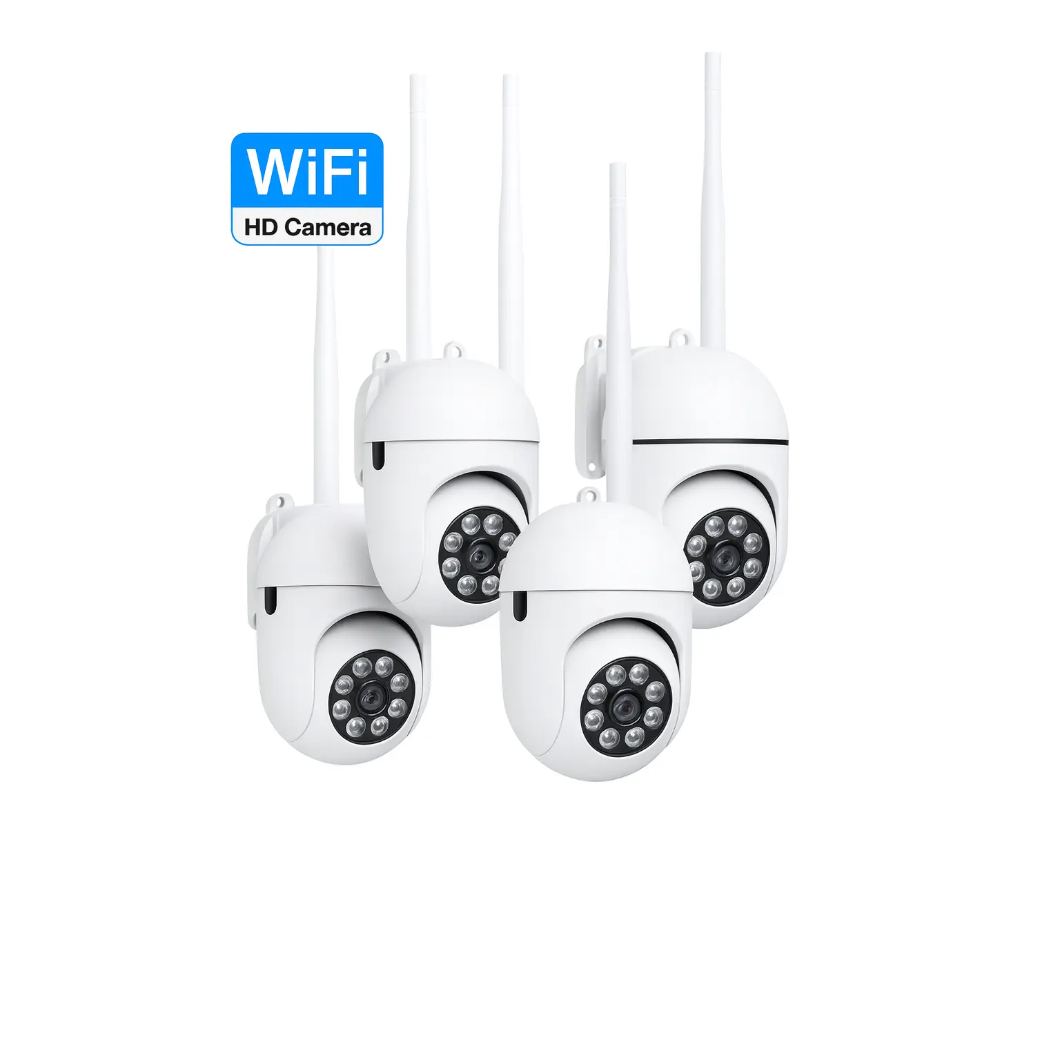 Courtyard Guardian 1080P Outdoor Security Camera – 360° Motion Tracking, Night Vision, WiFi Remote Monitoring