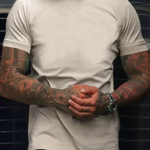 Men's Letter Print Drop Shoulder Sleep Tee, Casual Short Sleeve Round Neck Sleep Top for Daily Home Wear, Sleepwear All Season Loungewear for Men, Crewneck, Menswear, Homewear, Everyday Loungewear