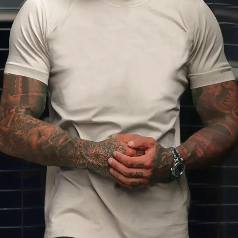 Men's Letter Print Drop Shoulder Sleep Tee, Casual Short Sleeve Round Neck Sleep Top for Daily Home Wear, Sleepwear All Season Loungewear for Men, Crewneck, Menswear, Homewear, Everyday Loungewear