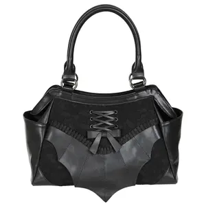 Black Bat Wing Flap Corset Shoulder Bag