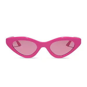 EMILY CAT EYE - PARISIAN PINK + MACARON PINK SUNGLASSES